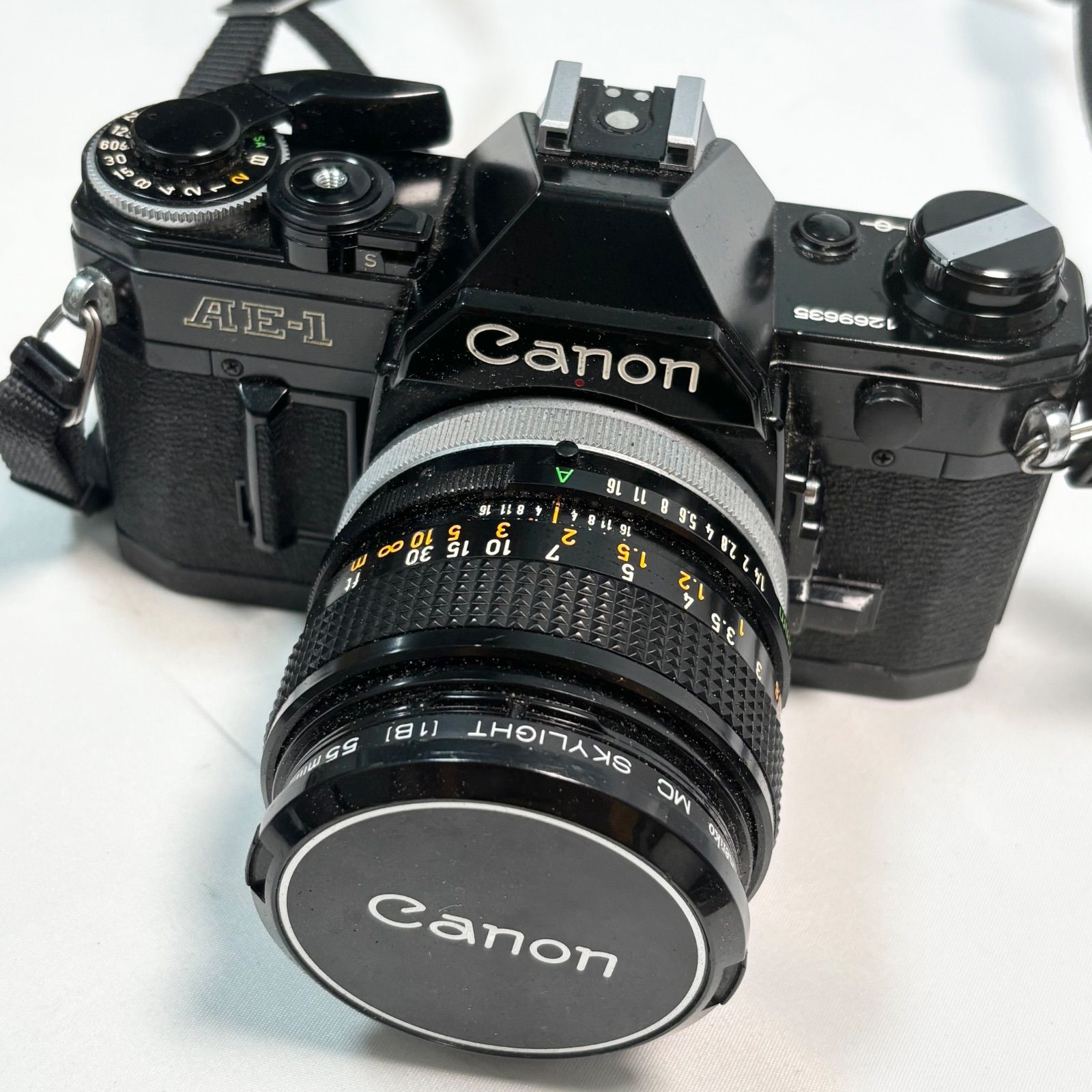動作未確認￼ キャノンCanon AE-1 黒 フィルムカメラ ジャンク