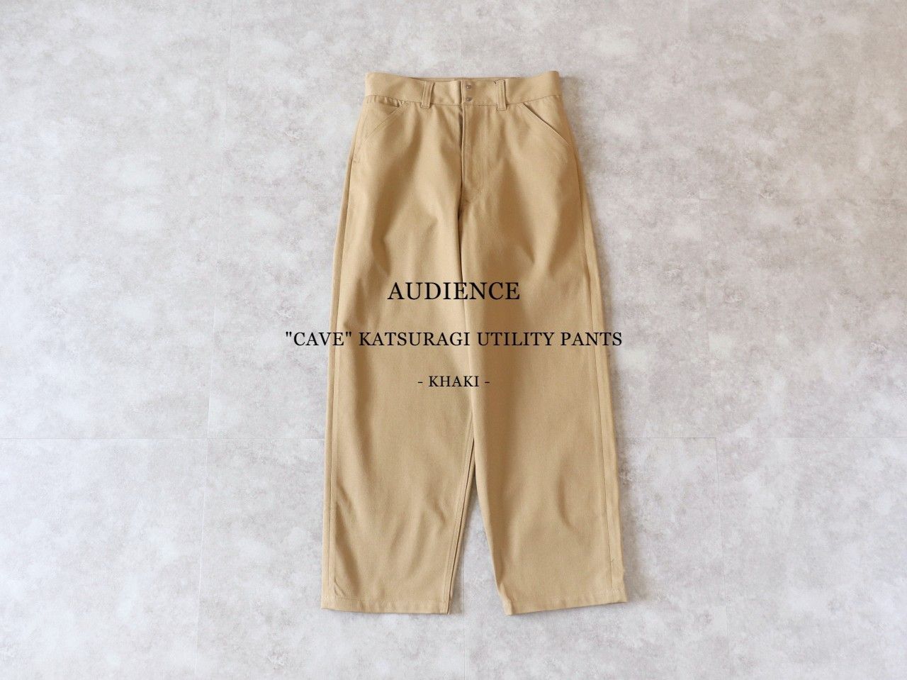 SALE】Audience / CAVE カツラギ ユーティリティパンツ - KHAKI - メルカリ