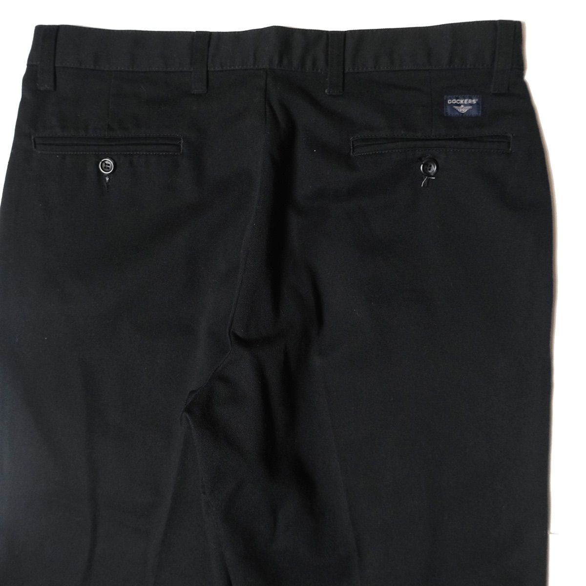00s USA古着 ドッカーズ リーバイス チノパン ブラック vintage 00's リーバイス ドッカーズ 2タック コットン チノ パンツ 黒