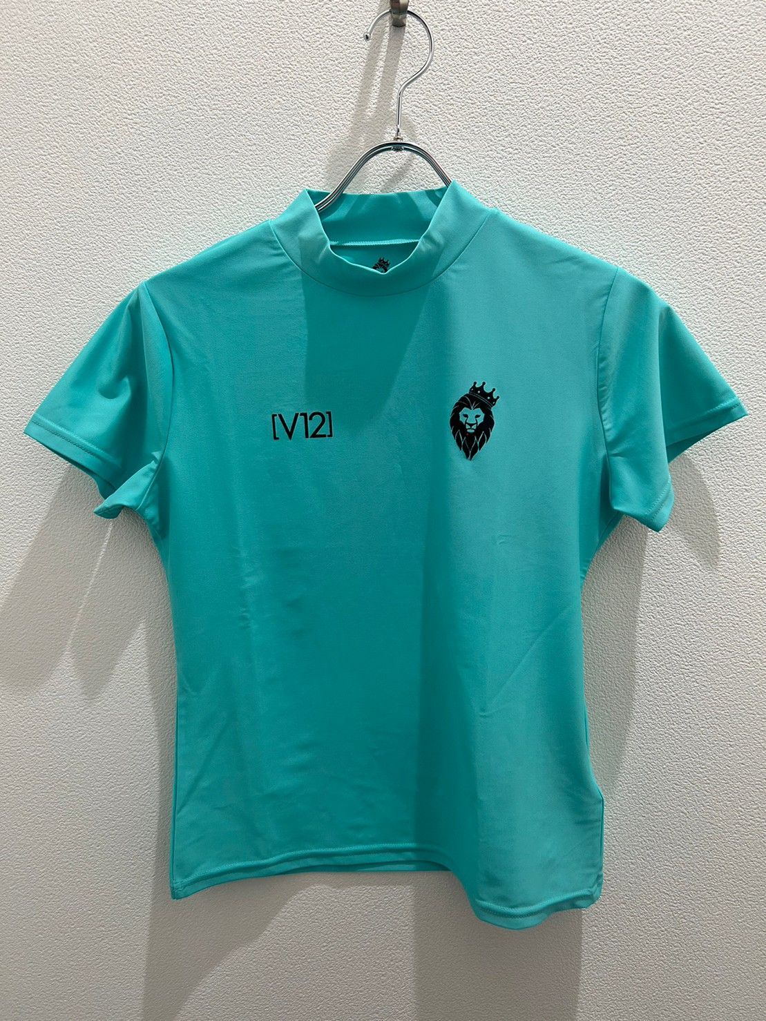 新品未使用】V12 ゴルフ レディース S モックネック 半袖 シャツ