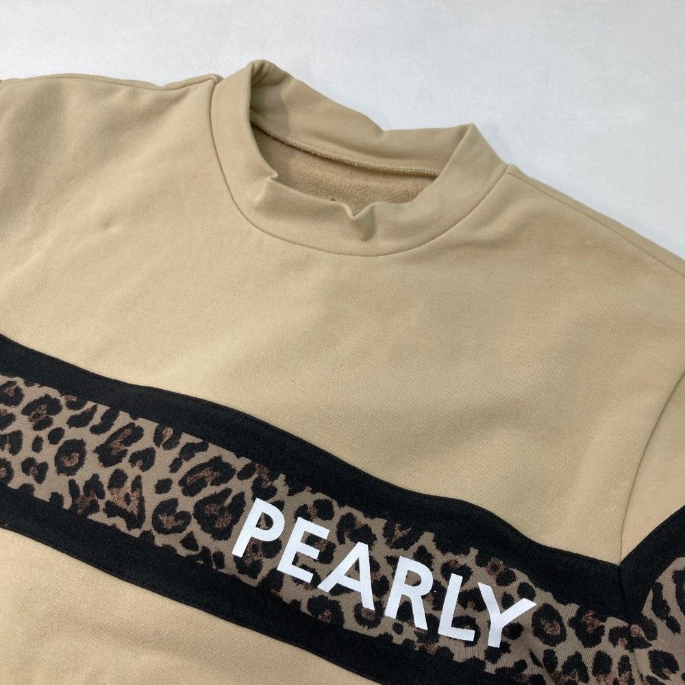 サイズ：6 PEARLY GATES パーリーゲイツ 2022年 スウェットトレーナー ヒョウ柄 レオパード ベージュ系 [240101424760] ゴルフウェア メンズ ストスト サイズ：6 PEARLY GATES パーリーゲイツ 2022年 スウェット