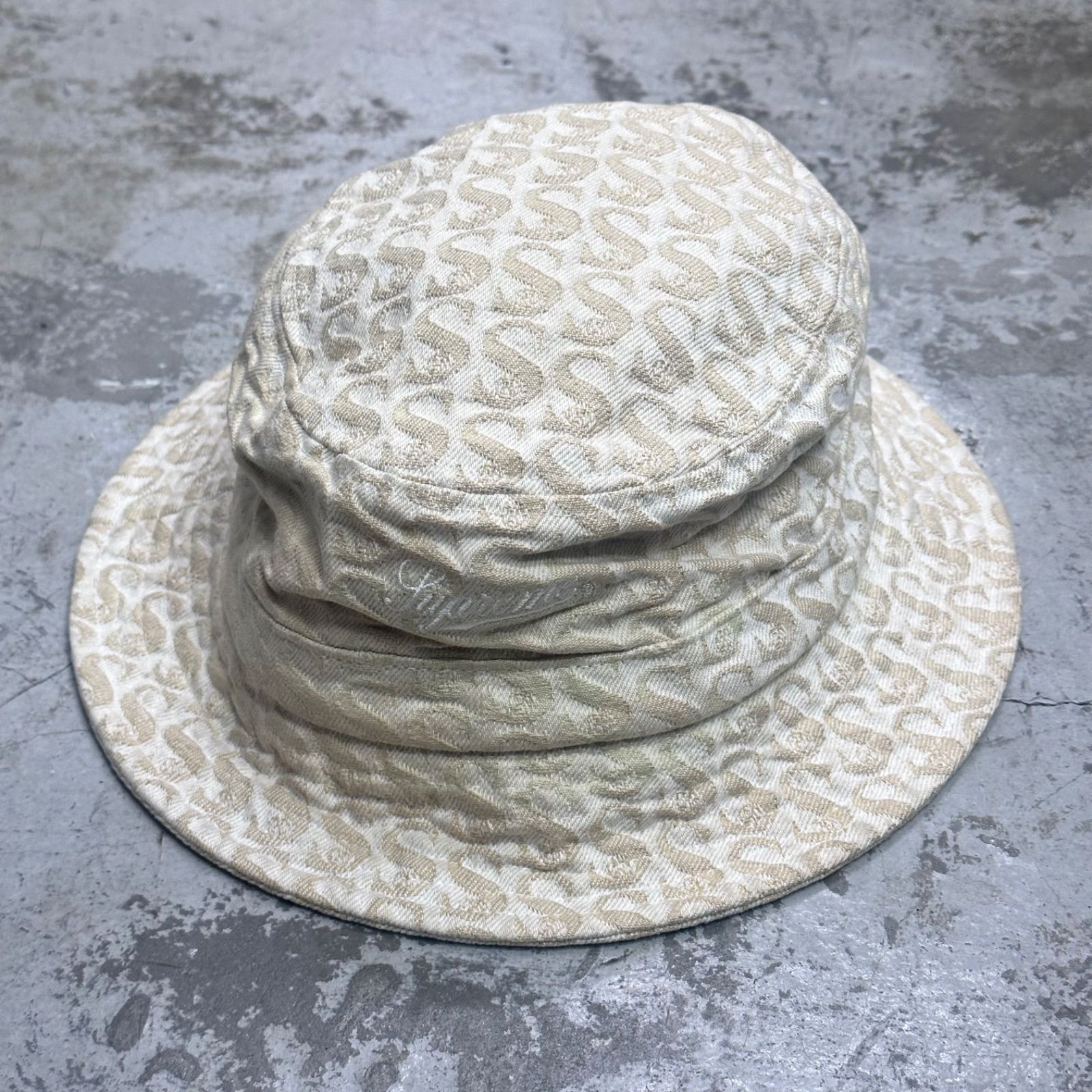 国内正規 Supreme 21AW Monogram Denim Crusher モノグラム デニム