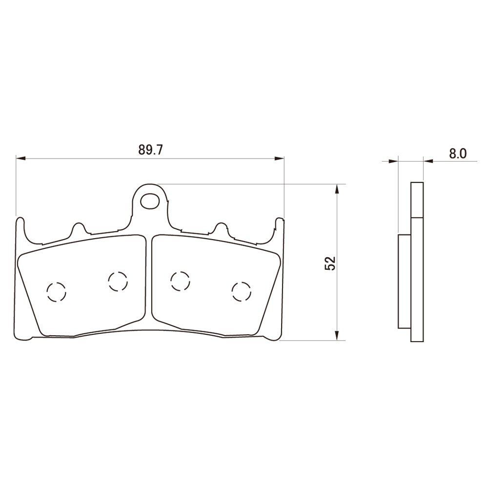 72432 フロント用 など GPZ900R(99-03) 通しNo:61 ZRX1200R(01-08