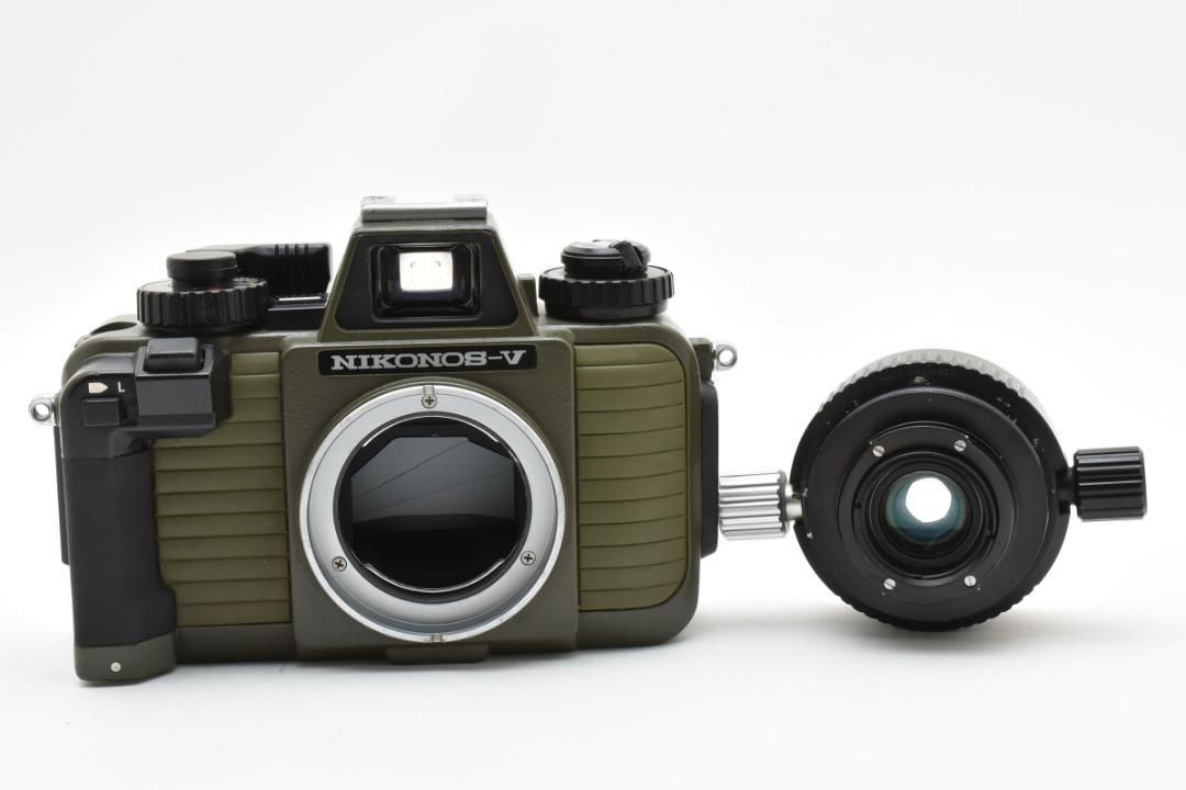 446 希少 Nikon ニコン NIKONOS-V モスグリーン 水中カメラ フィルム