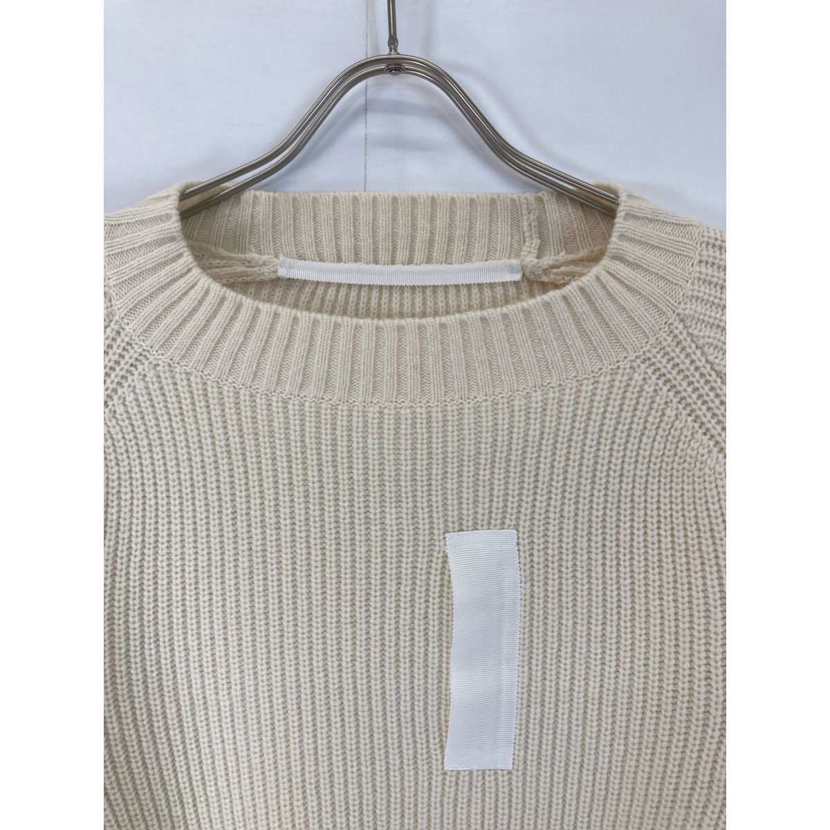 sacai サカイ SCW-063 ﾎﾜｲﾄ Wool Knit x Nylon Twill Pullover 2  