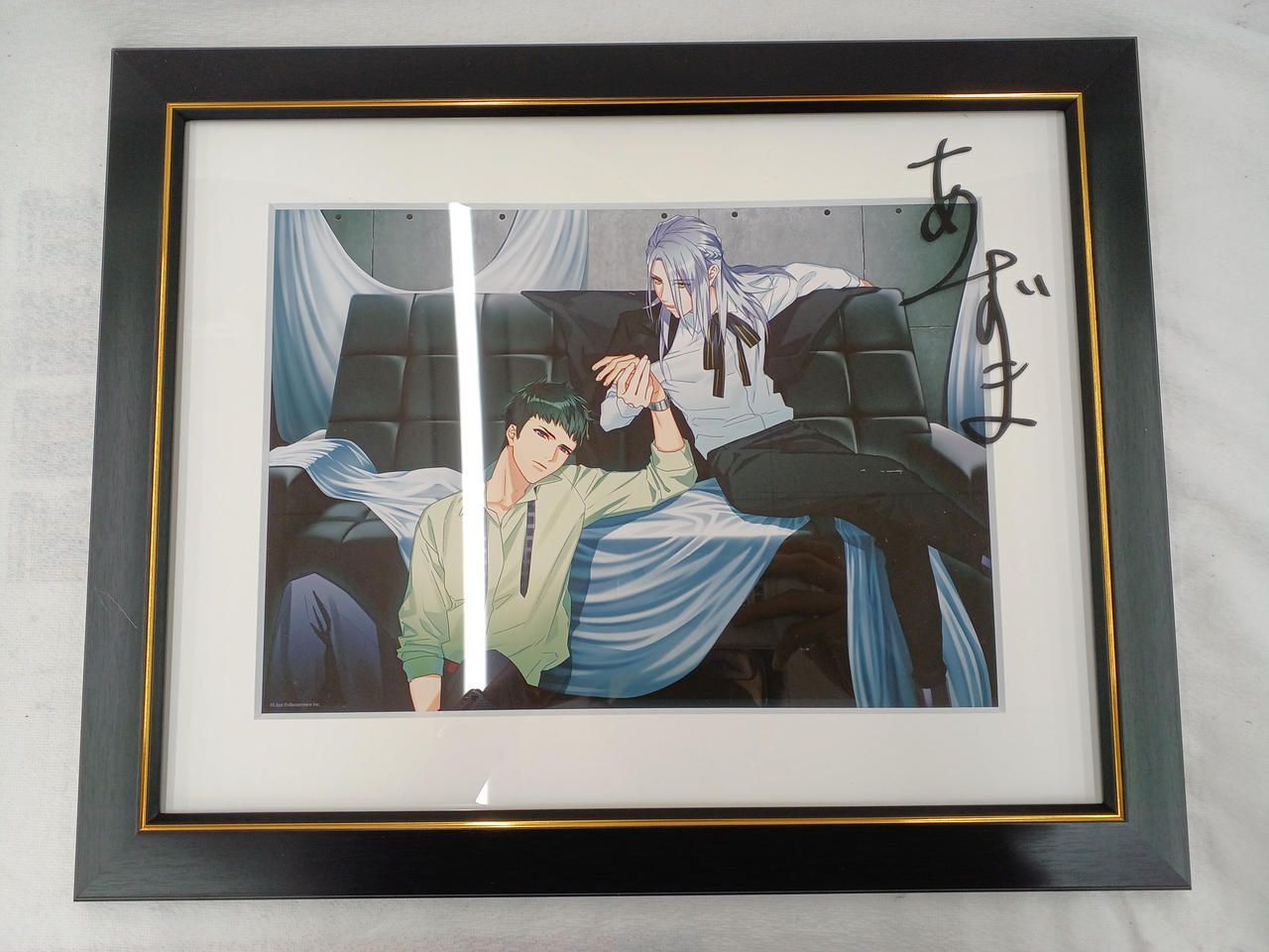 A3! 複製サイン入りキャラファイングラフ 雪白東 額装アート / A3