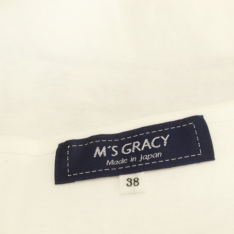 エムズグレイシー M'S GRACY 23年製 刺繍 カットソー Tシャツ