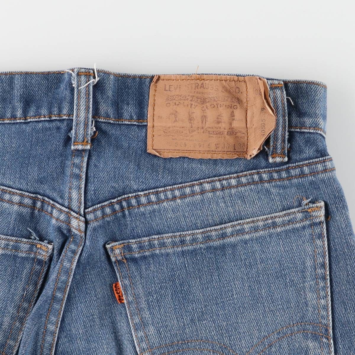 Levi's 505 66後期 ダメージ有り リーバイス Levi's(リーバイス) / 505 66後期/赤タブスモールe/ボタン裏刻印