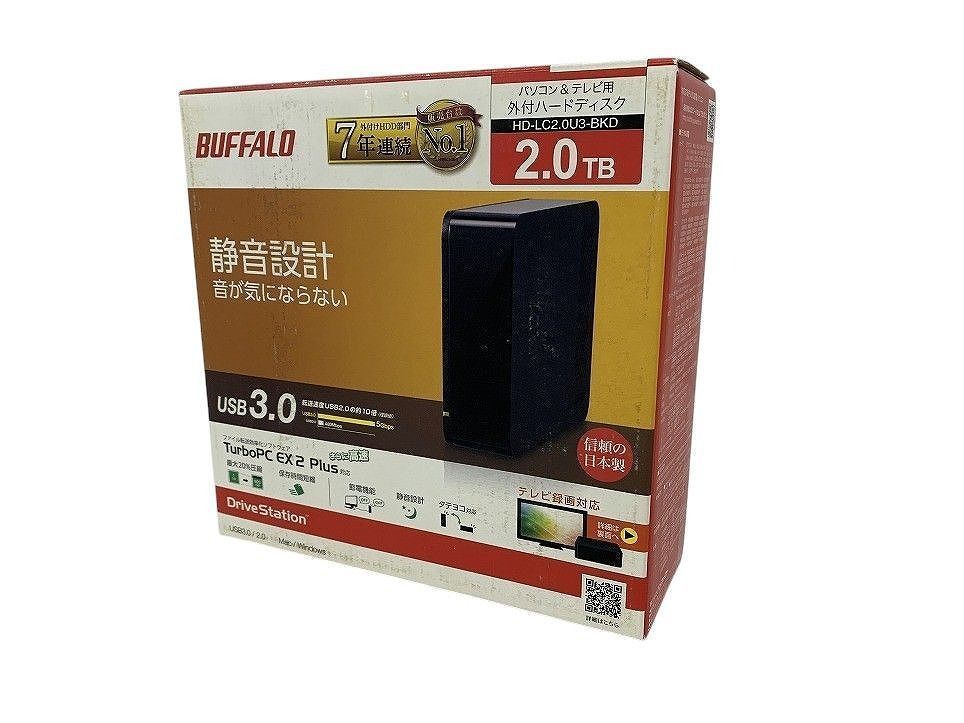 未開封 BUFFALO バッファロー 外付けハードディスク HD-LC2.0U3-BKD ひかりTV向け AMK559618新 SMK559618相