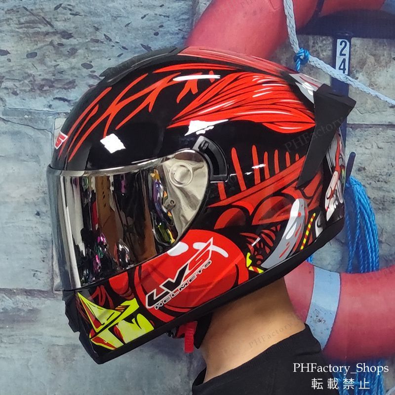オートバイ用フルフェイスヘルメット DOT認証 バイクヘルメット 軽量 モトクロスヘルメット 男女兼用 ダブルシールド ジェットヘルメット レッド B21