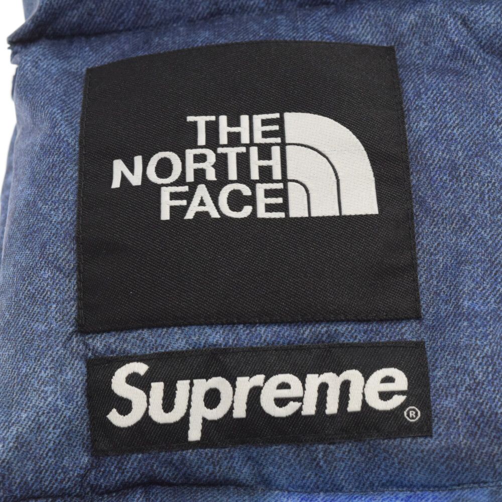 SUPREME (シュプリーム) 21AW ×TheNorthFace Bleached Denim Print 700