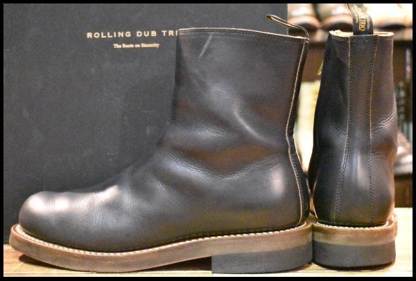  7 Rolling dub trio ローリングダブトリオ RDT A 14 CASPER キャスパー 黒 オイルブラック クロムエクセル ブーツ FI 115 ワークブーツ ブーツ 革靴