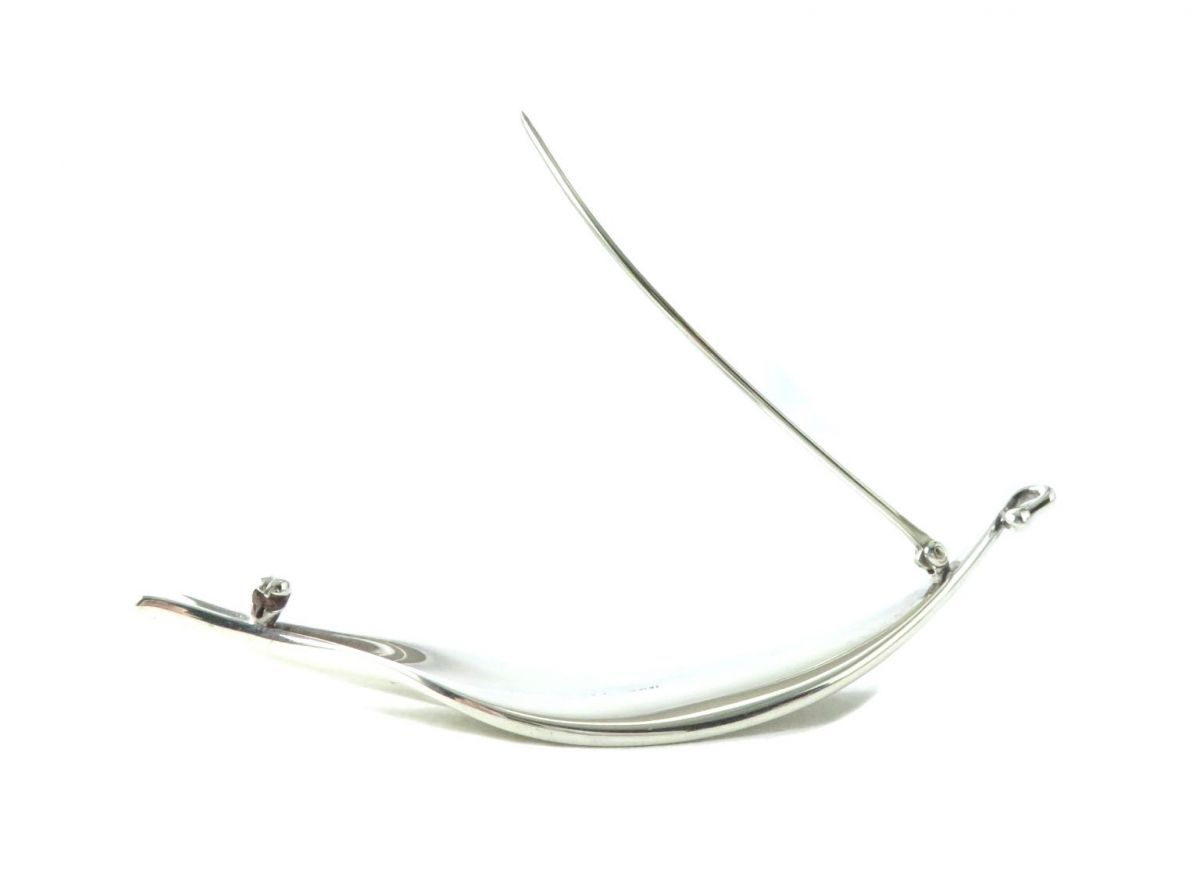 ジョージジェンセン プリュム リーフ ブローチ TORUN シルバー 1407