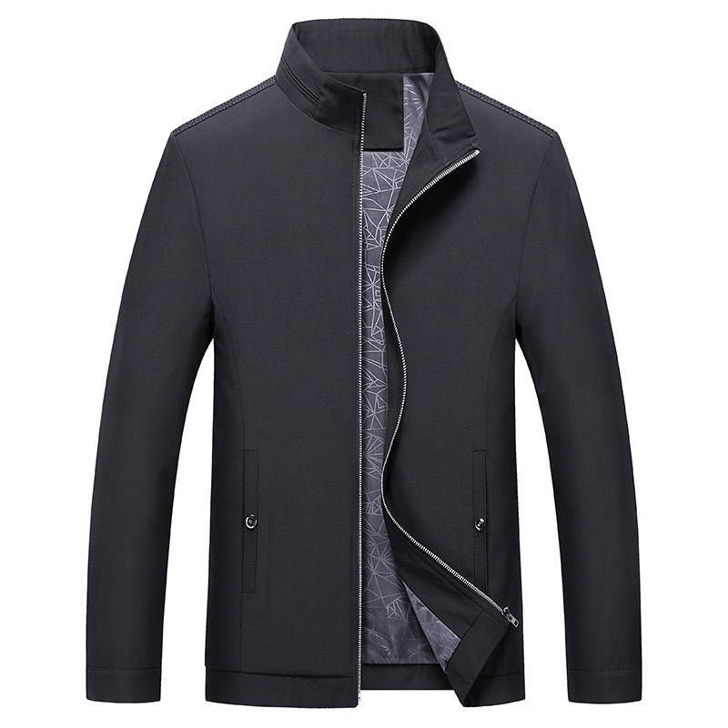 ジャケット スイングトップ メンズ ビジネス 50代 ファッション ジャンパー ブルゾン 秋服 立ち襟 アウター#nya14508