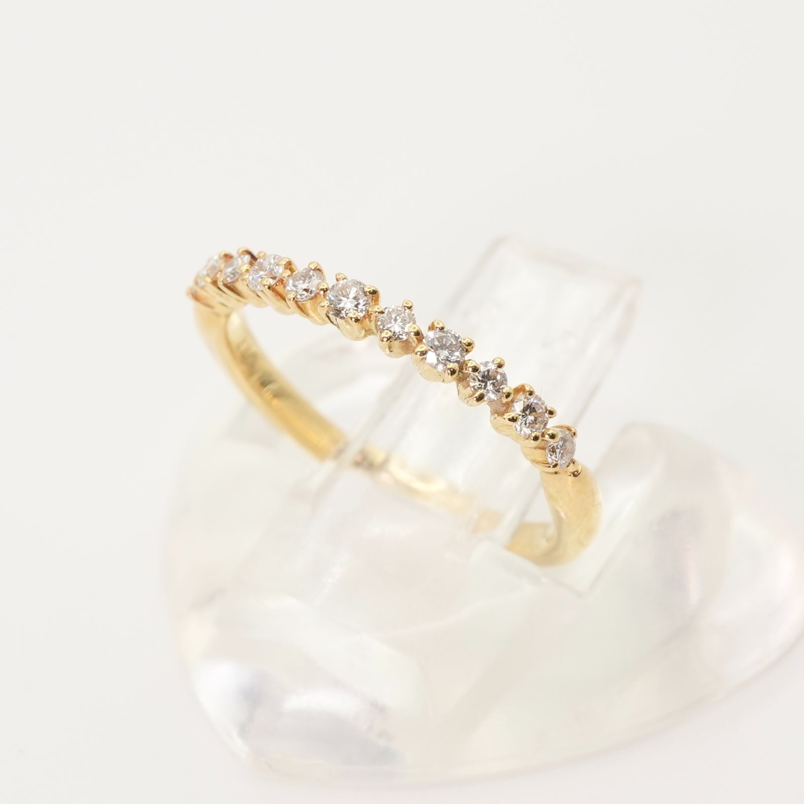 ポンテヴェキオ ハーフエタニティ ダイヤ 0.17ct リング/24-4337