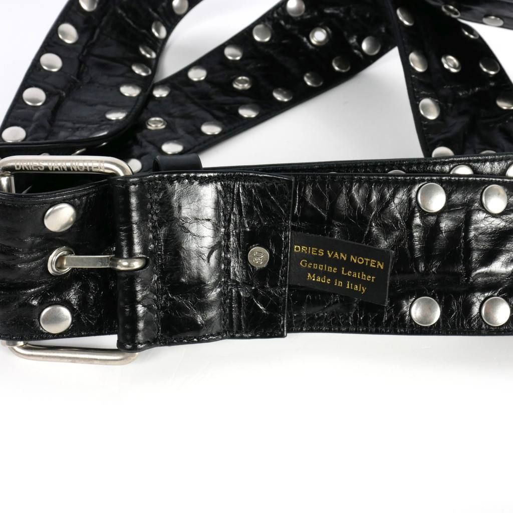 定価3万 新品 DRIES VAN NOTEN ベルト 80 ブラック 定価3万 新品 DRIES VAN NOTEN ベルト 80 ブラック