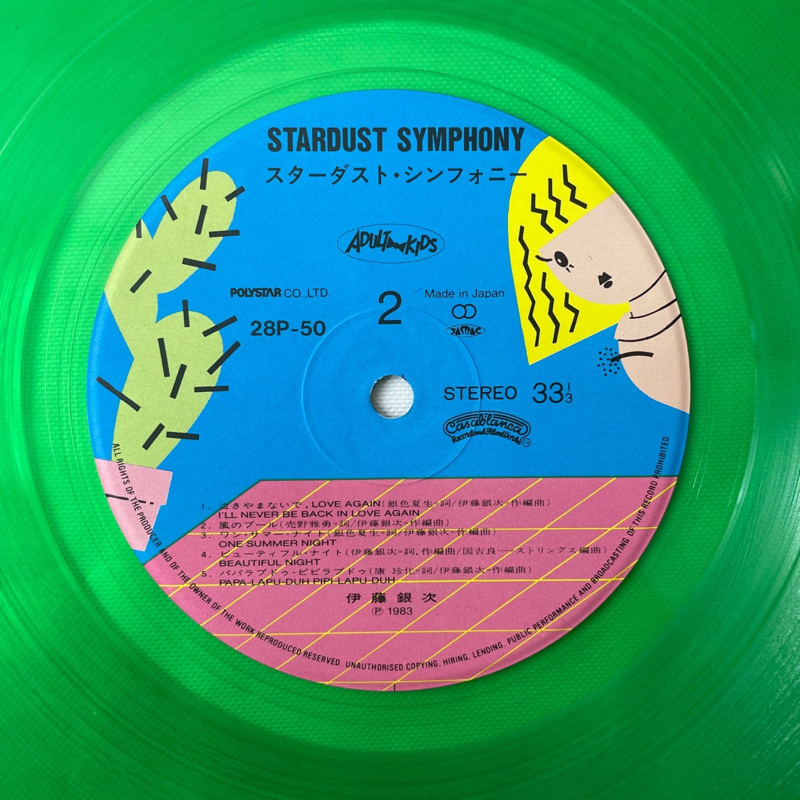 伊藤銀次 – Stardust Symphony '65-'83】LP 帯・インサートあり Ginji