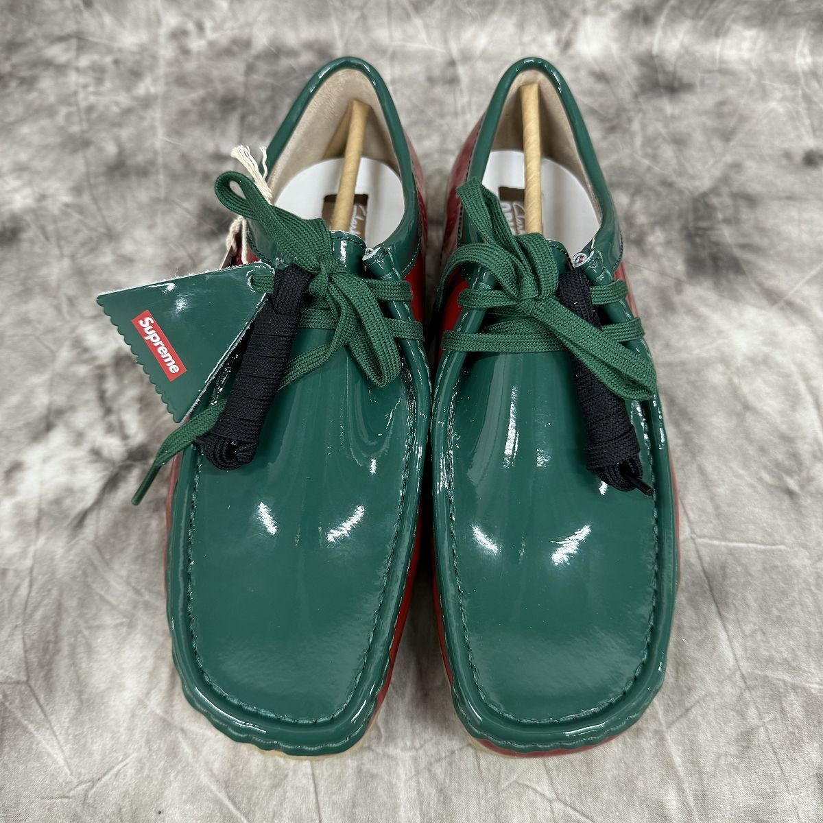 【未使用】Supreme×Clarks/シュプリーム×クラークス【24SS】Patent Leather Wallabee/パテント レザー ワラビー マルチカラー/6