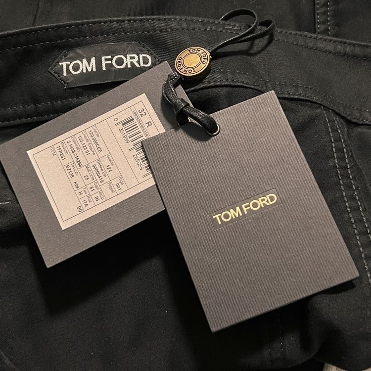 TOM FORD トム フォード ミリタリー コットン パンツ ブラック size 32