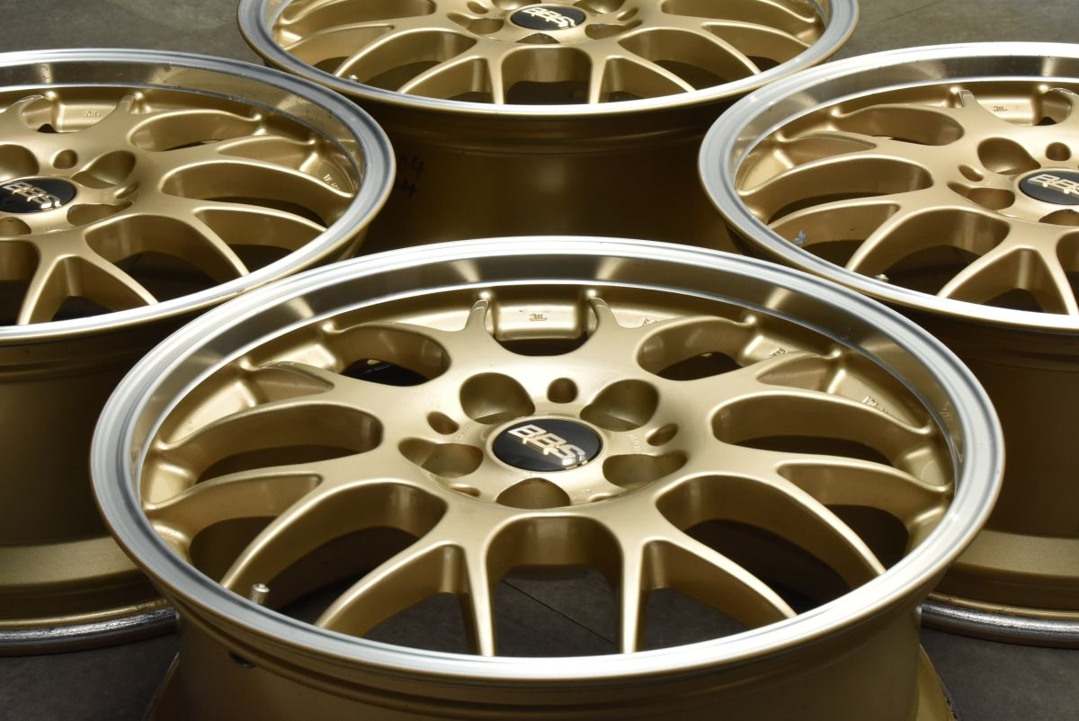 鍛造】BBS RG714 17in 7.5J +48 100 GLD 4本 インプレッサ レガシィ 