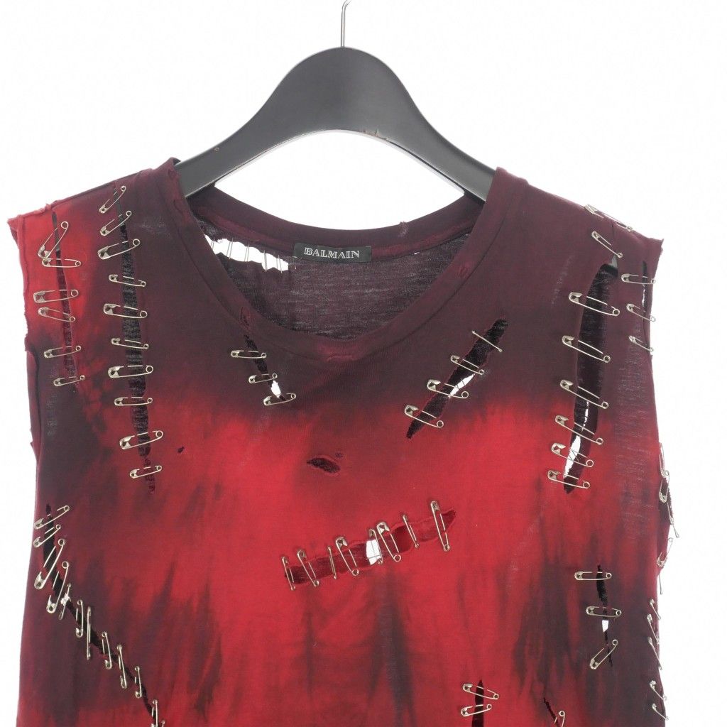 BALMAIN バルマン　ノースリーブ　タンクトップ　34 BALMAIN(バルマン) タンクトップ(メンズ) - ブランド通販のBUYMA