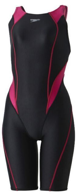 speedo スピード FLEX SX M-OP KNEE Wチェリー O SCW12404F WY | 水泳 水着 プール 競泳水着 大会 レディースミニオープンバックニースキン 伸縮性 はっ水性 撥水 軽量感 ミニオープン V字ストラップ 膝上