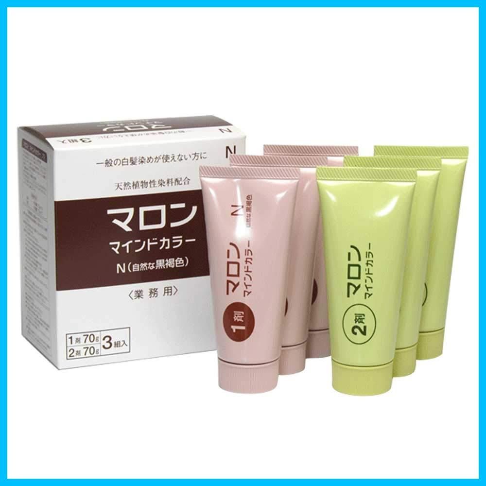 【人気商品】N マインドカラー (自然な黒褐色)：3組入 マロン