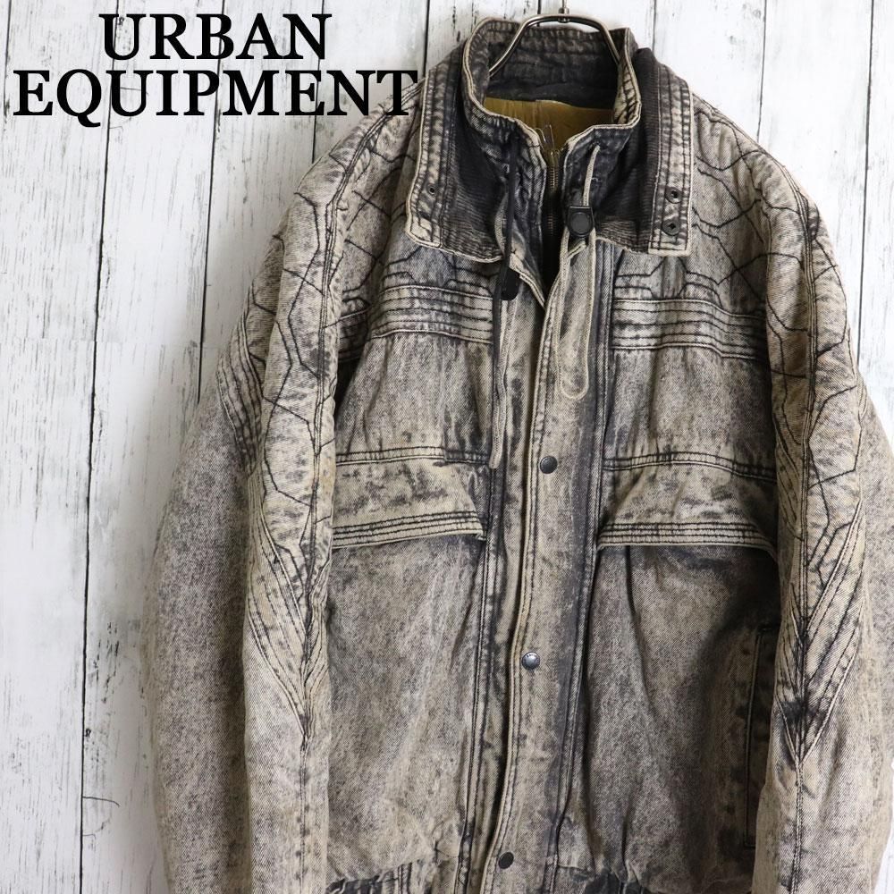 レア！90s URBAN EQUIPMENT ケミカルウォッシュ 太アーム デニム