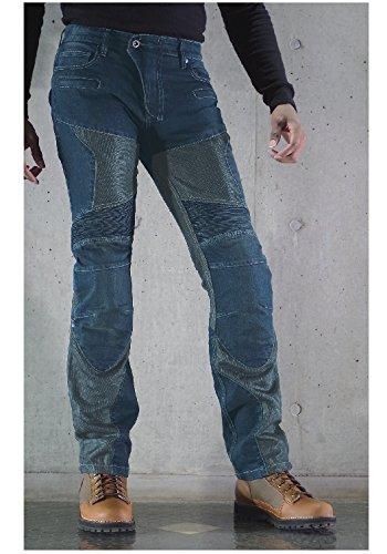 【新品・2営業日で発送】KOMINE(コミネ) スーパーフィット プロテクトメッシュジーンズ Indigo Blue S(28) 07-739 WJ-739S