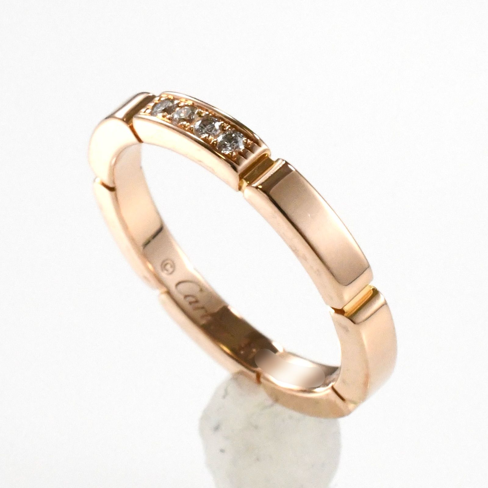 カルティエ マイヨン パンテール リング ダイヤ K18PG ピンク