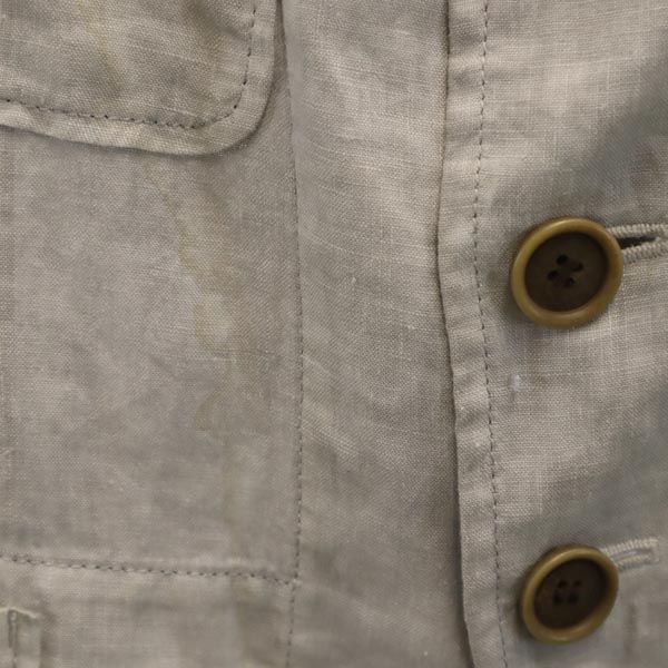 ワイズ 日本製 リネン100％ テーラードジャケット 1 グレー Y's メンズ   【231014】商品詳細