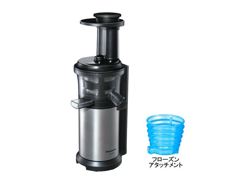 AT-220 Panasonic パナソニック 低速ジューサー MJ-L500 シルバー フローズンアタッチメント付き