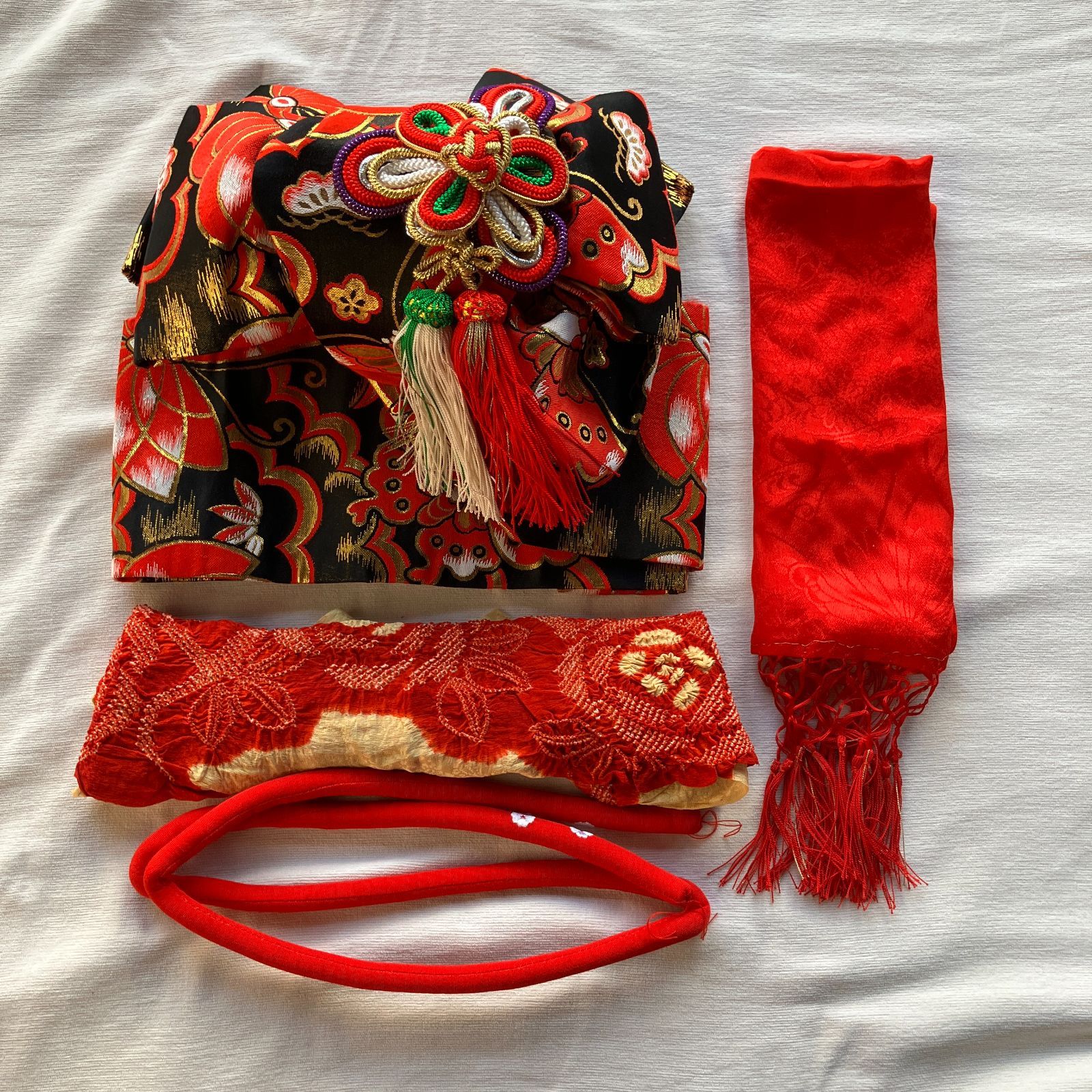 作り帯セット 帯揚げ帯締めしごき付き