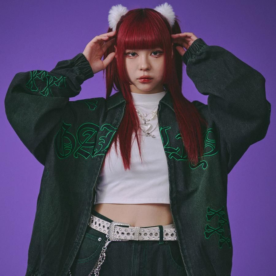 ガルフィー GALFY 骨骨カラーデニムジャケット 144011 Gジャン