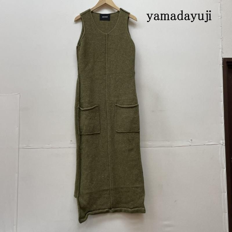 ケイタマルヤマ☆ノースリーブシャツワンピース　緑グリーン yamadayuji ヤマダユージ ワンピース ロングスカート デザイン