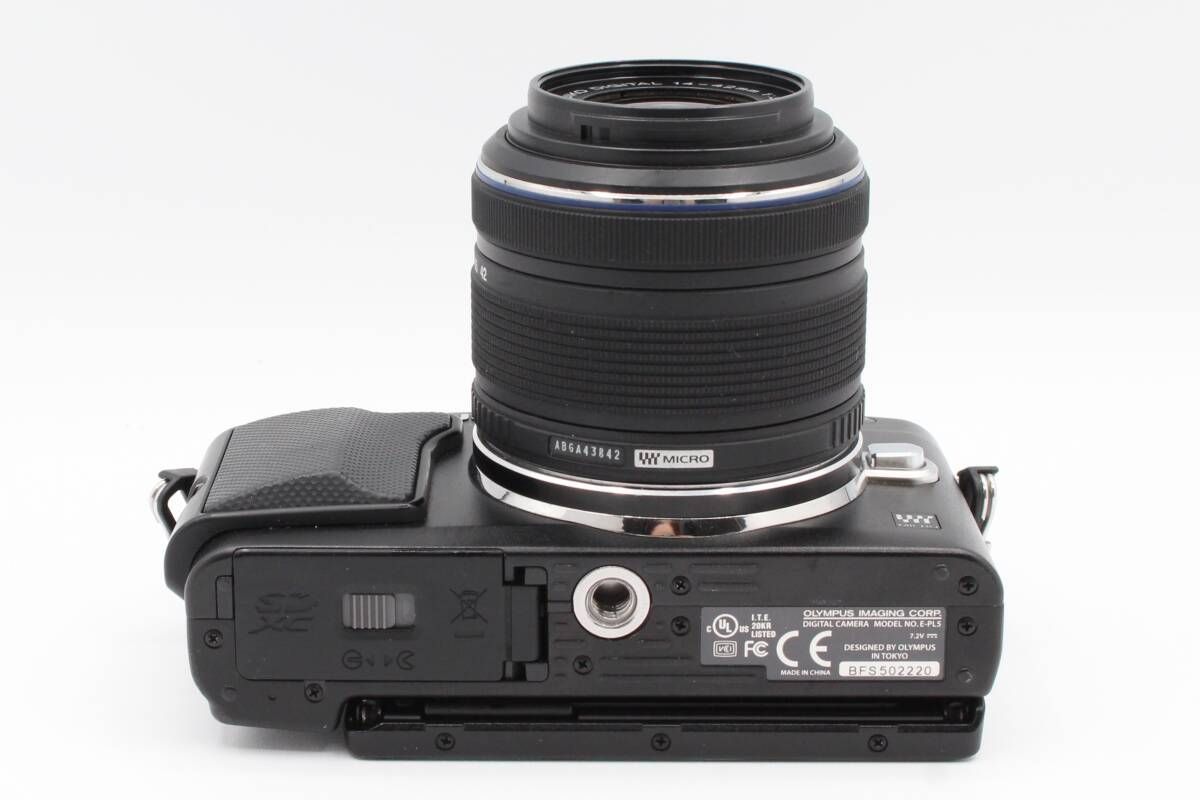 外観 ショット数2082回 オリンパス OLYMPUS PEN Lite E PL 5 ミラーレス一眼 ブラック バッテリー ♯369 ミラーレス一眼 デジタルカメラ カメラ