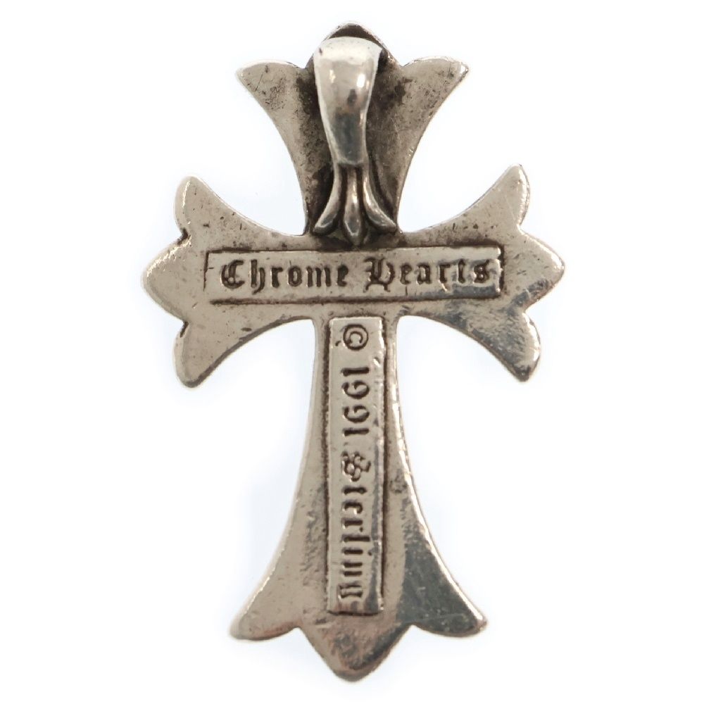 CHROME HEARTS (クロムハーツ) CH CRS SML スモールCHクロス ペンダントトップ シルバー BCA219