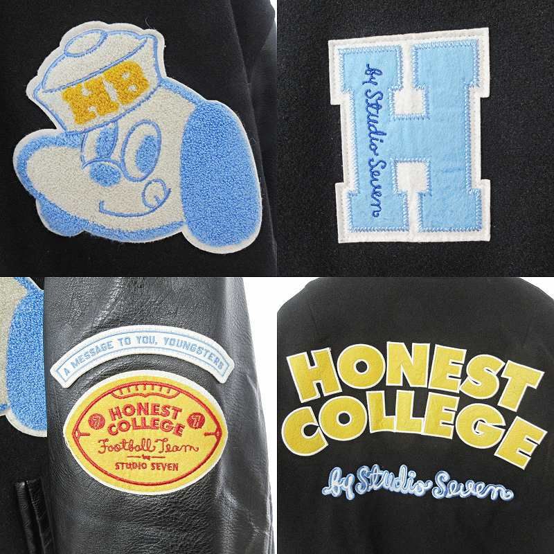 スタジオセブン STUDIO SEVEN HONEST COLLEGE × GU スタジャン スタジオセブン STUDIO SEVEN HONEST COLLEGE × GU スタジャン