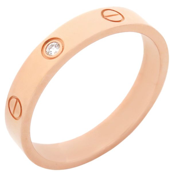 カルティエ Cartier リング 指輪 ミニラブリング 1Pダイヤ K18PG