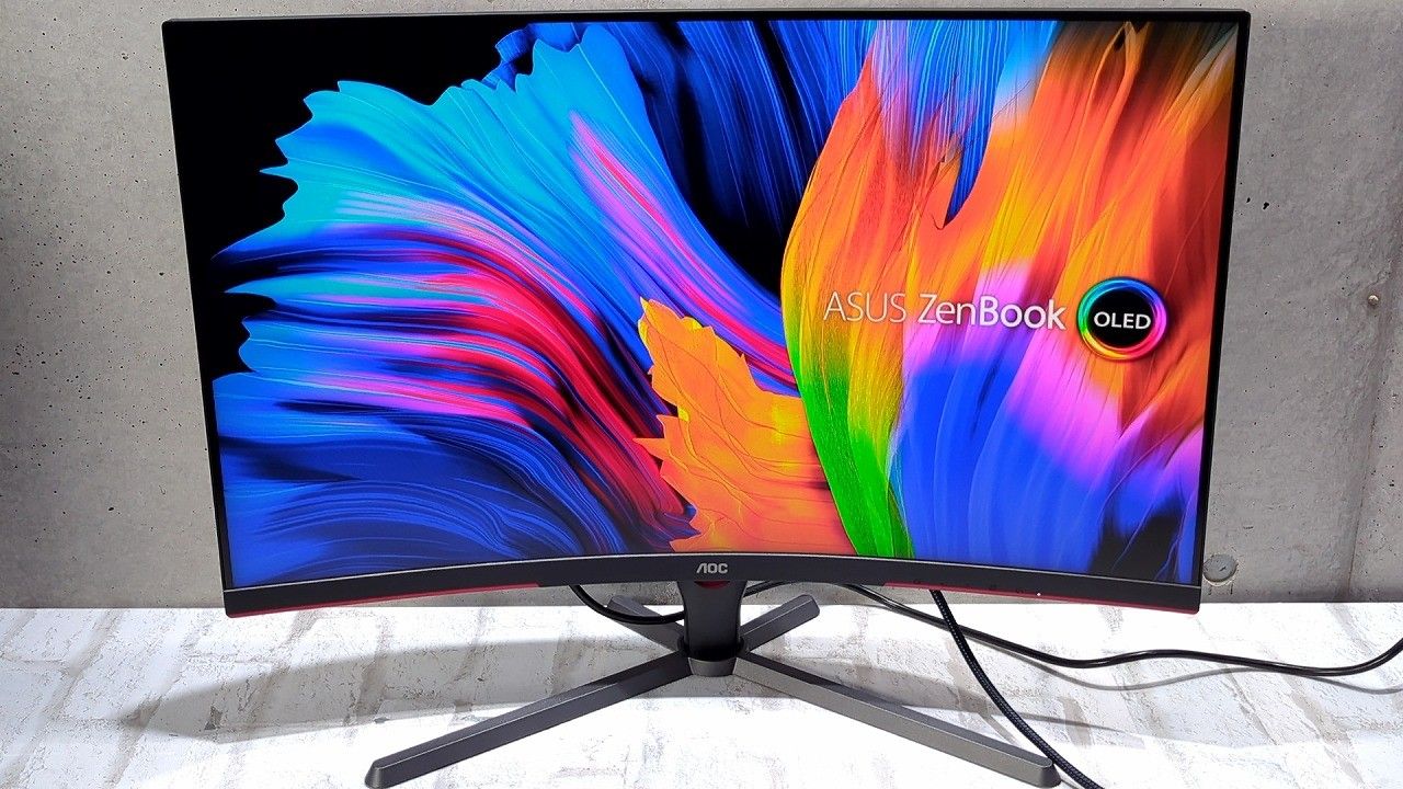 状態良好美品 AOC エーオーシー ゲーミング液晶モニター C32G3E 31.5インチ フルHD 曲面 ブラック 