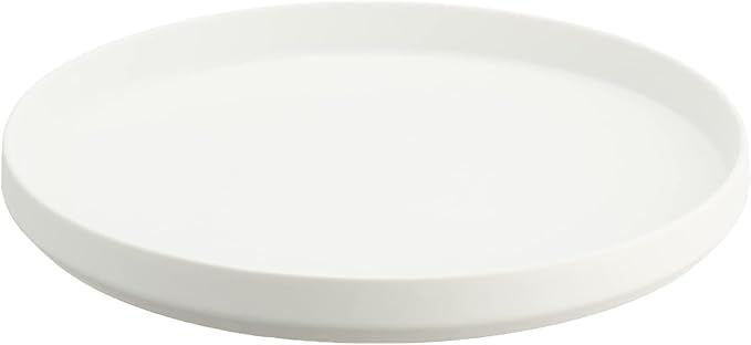 【在庫処分】TOKI1919 NATSUME カフェプレート 皿 大皿 ワンプレート 直径約24cm フレンチ 皿 ホテルレストラン 仕様 電子レンジ 食洗機対応 ラ ティーマ 無地 平ら 白ビスク ホワイト 日本製 37K400-