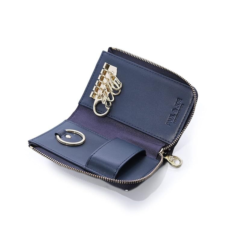 Paul - Joe ポールアンドジョーアクセソワ スマートキーケース レディース PJA-W575 ポール＆ジョー ACCESSOIRES キーケース スマートキー対応 当社 別注モデル ネイビー