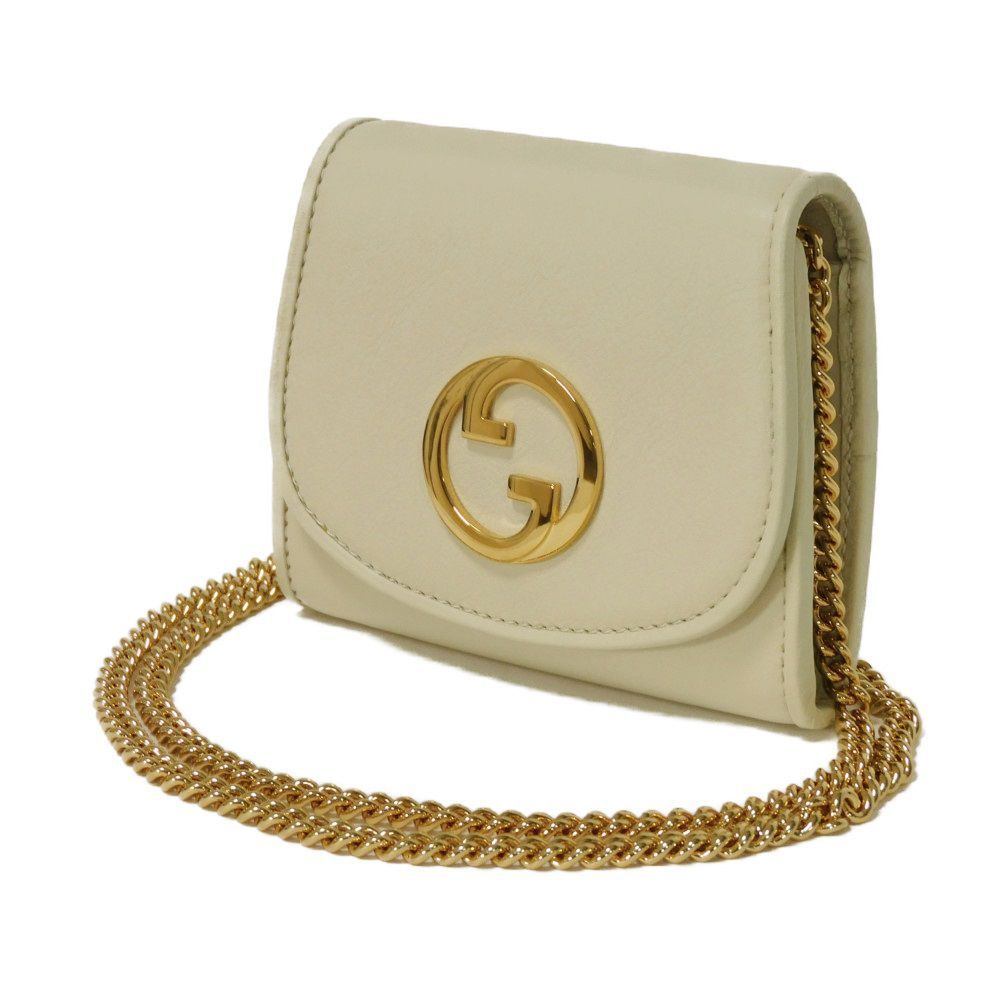 GUCCI インターロッキングG ブロンディ ミディアム チェーンウォレット GUCCI グッチ 財布 カードケースウォレット レディース インター
