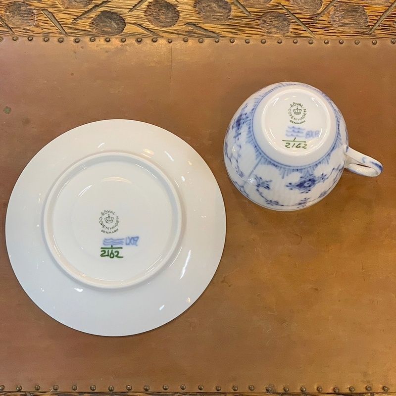 ロイヤルコペンハーゲン ブルーフルーテッド プレイン コーヒーカップ