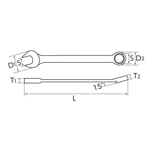 KTC 京都機械工具 コンビネーションレンチ 38mm MS2-38