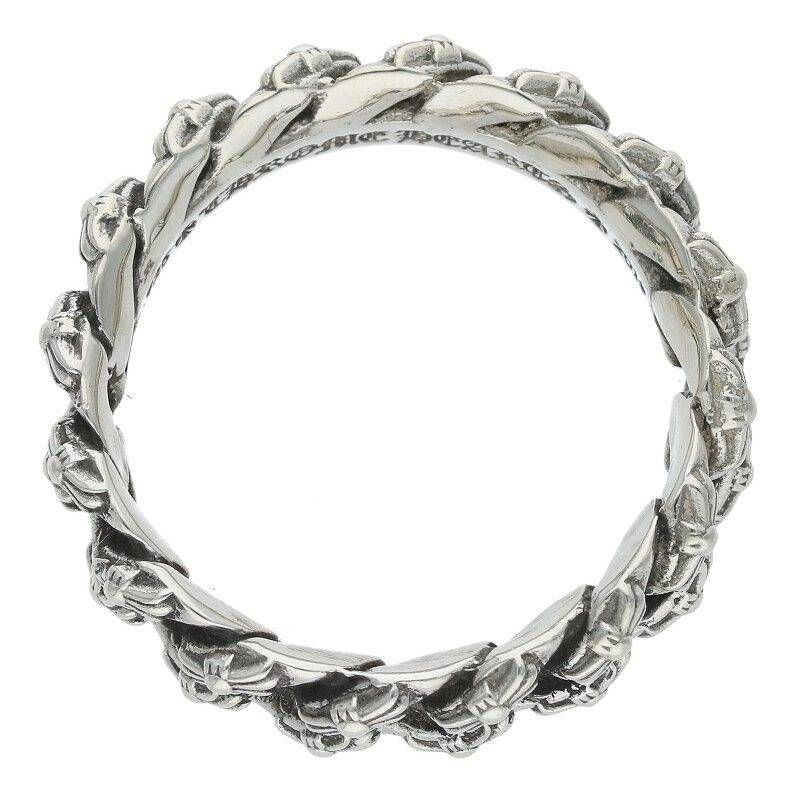 クロムハーツ シルバーリング CHROME HEARTS Tiny E CH Band Sliver Ring Size 14号 クロム