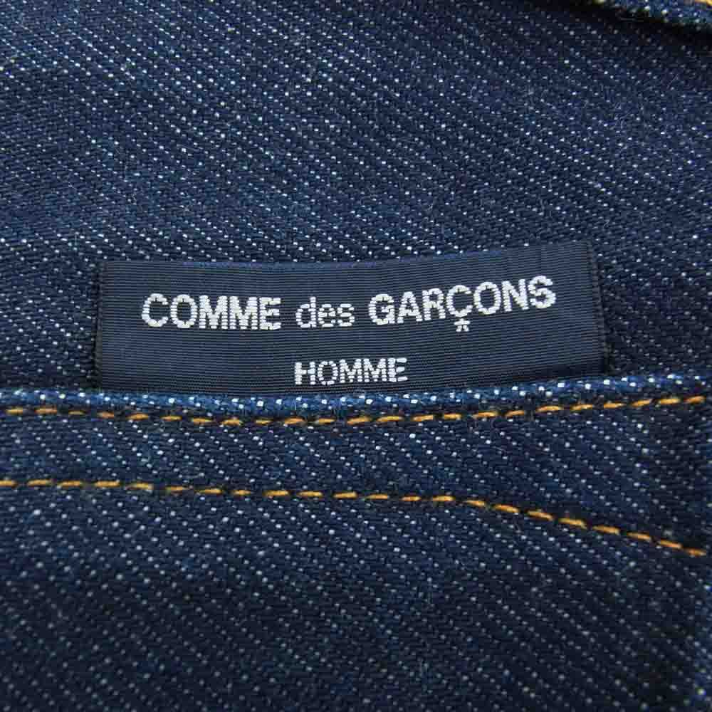 COMME des GARCONS HOMME コムデギャルソンオム ワイドストレートデニムパンツ ブルー HA-P019/AD2017