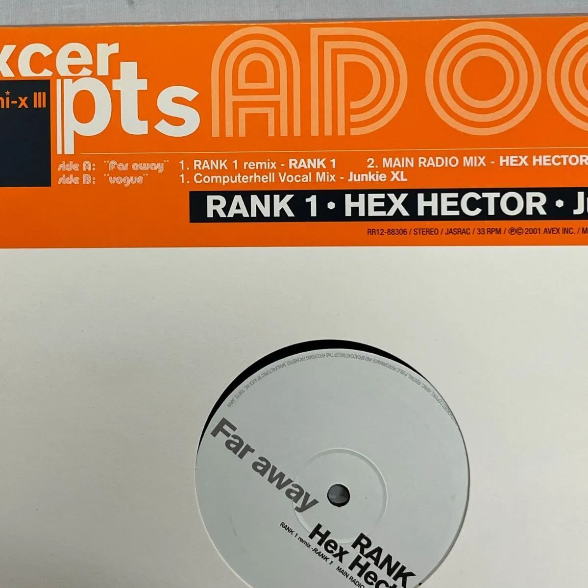 浜崎あゆみ 未使用 Far away“RANK1”remix [Analog]