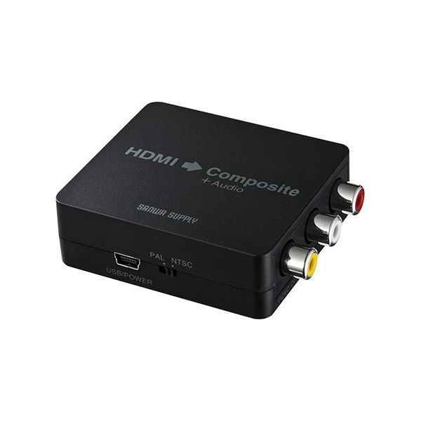 サンワサプライ HDMI信号コンポジット変換コンバーター VGA-CVHD3 1個