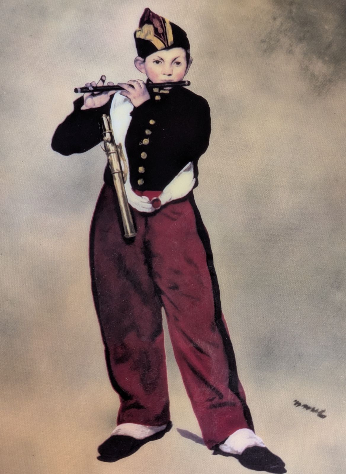 笛吹きの少年 ミニ絵画 笛吹きの少年 ミニ絵画 笛吹きの少年 ミニ絵画